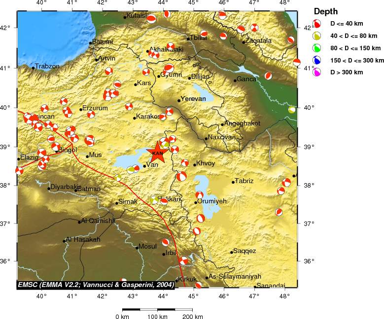 Regional moment Tensor