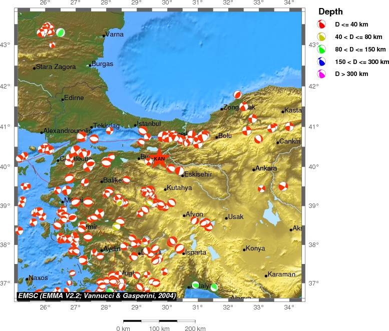 Regional moment Tensor