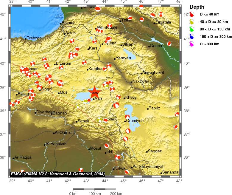 Regional moment Tensor
