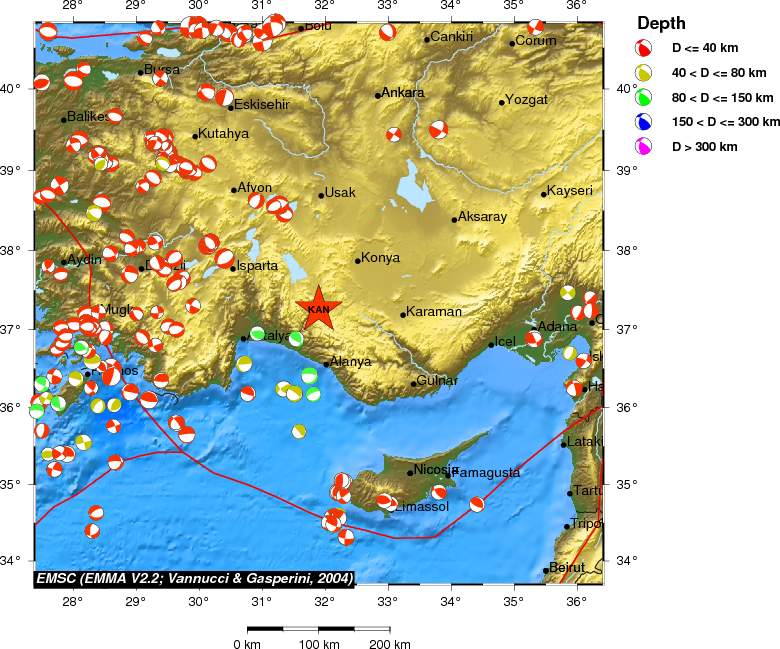 Regional moment Tensor