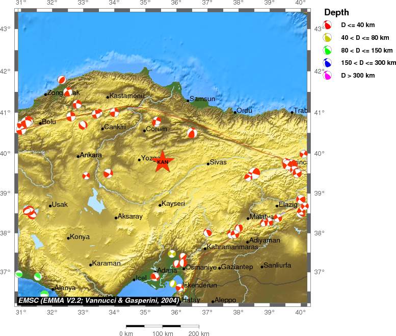 Regional moment Tensor