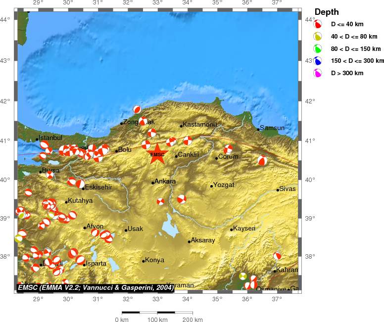 Regional moment Tensor
