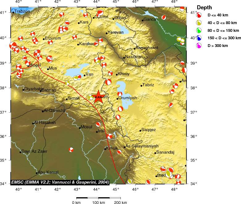 Regional moment Tensor