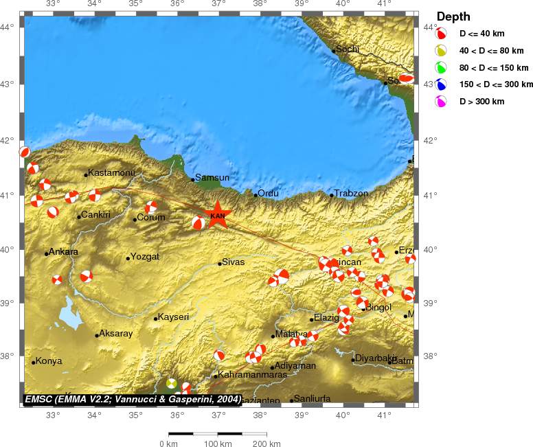 Regional moment Tensor