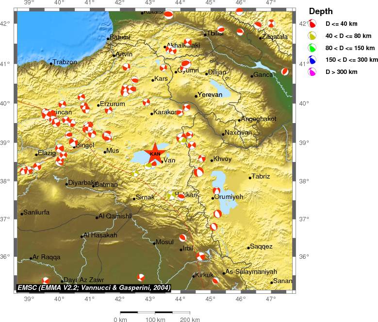 Regional moment Tensor
