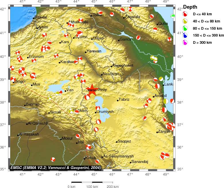 Regional moment Tensor