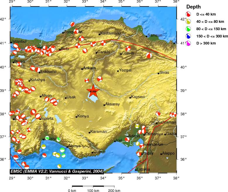 Regional moment Tensor