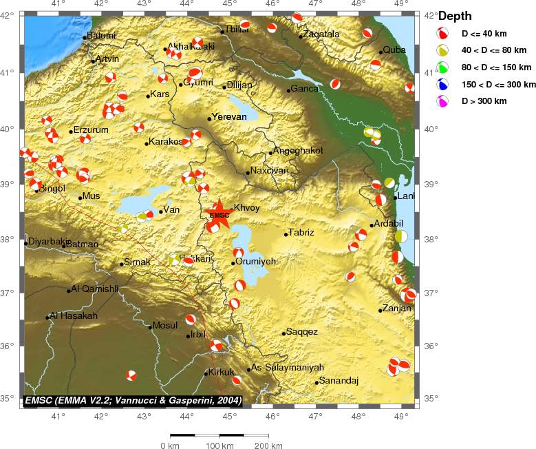 Regional moment Tensor