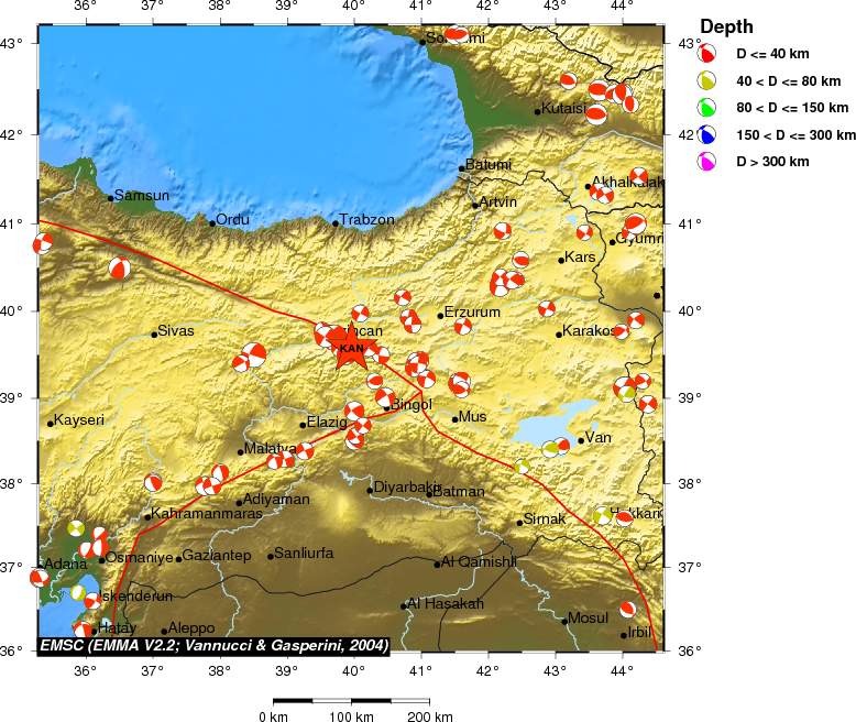 Regional moment Tensor
