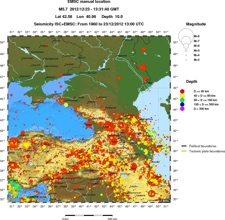 wide historical seismicity
