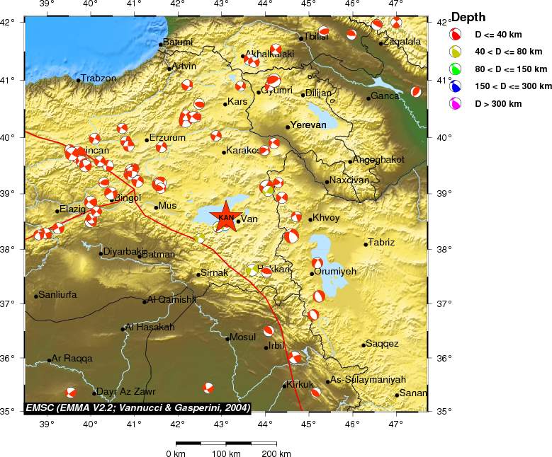 Regional moment Tensor