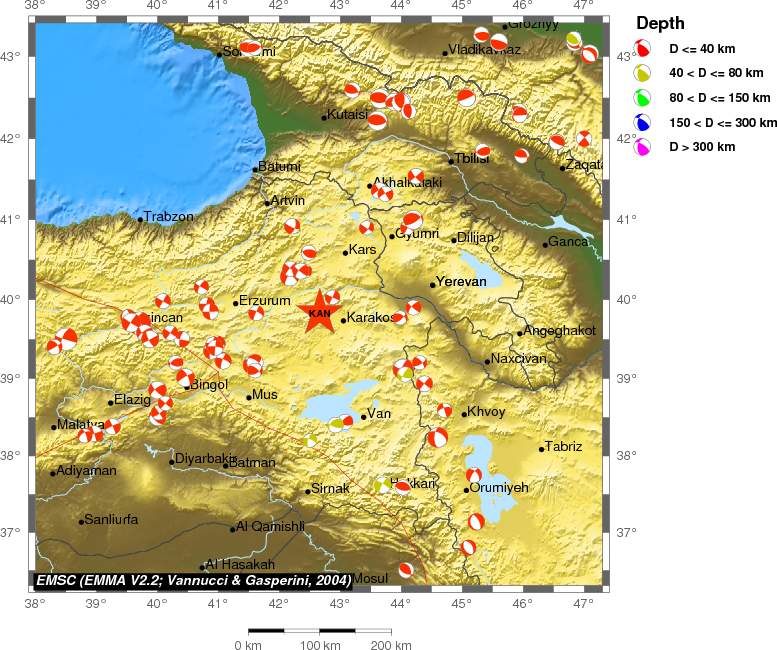 Regional moment Tensor