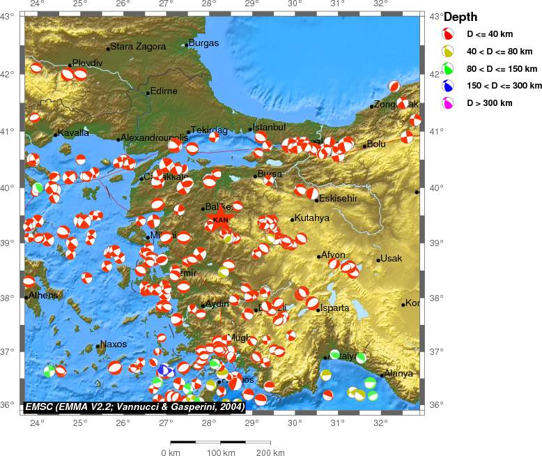 Regional moment Tensor