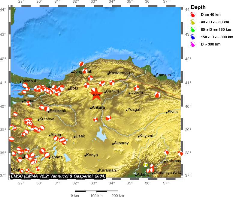Regional moment Tensor