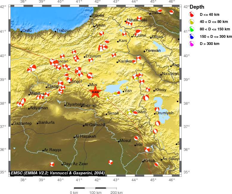 Regional moment Tensor