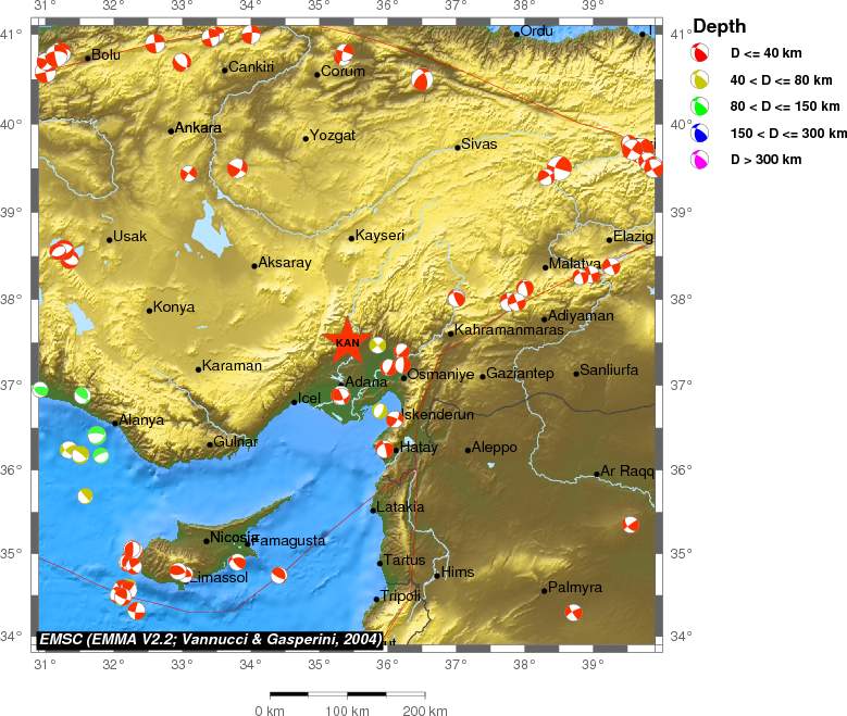 Regional moment Tensor