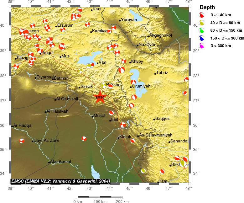 Regional moment Tensor