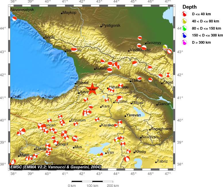 Regional moment Tensor
