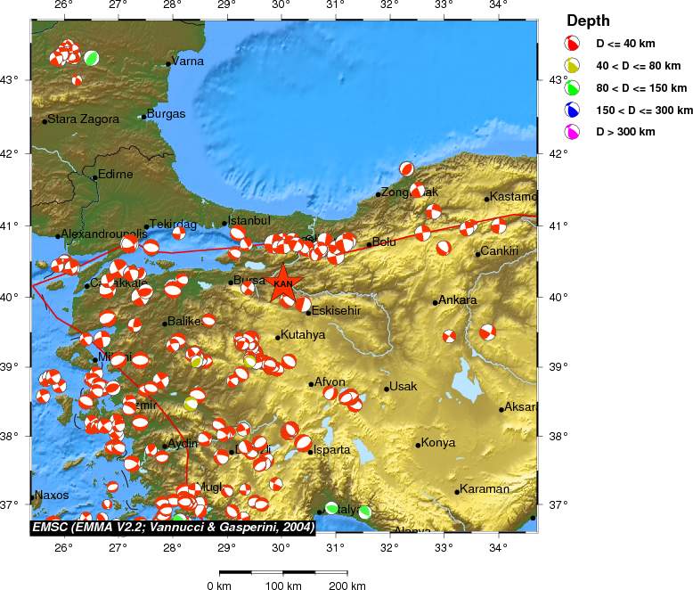 Regional moment Tensor