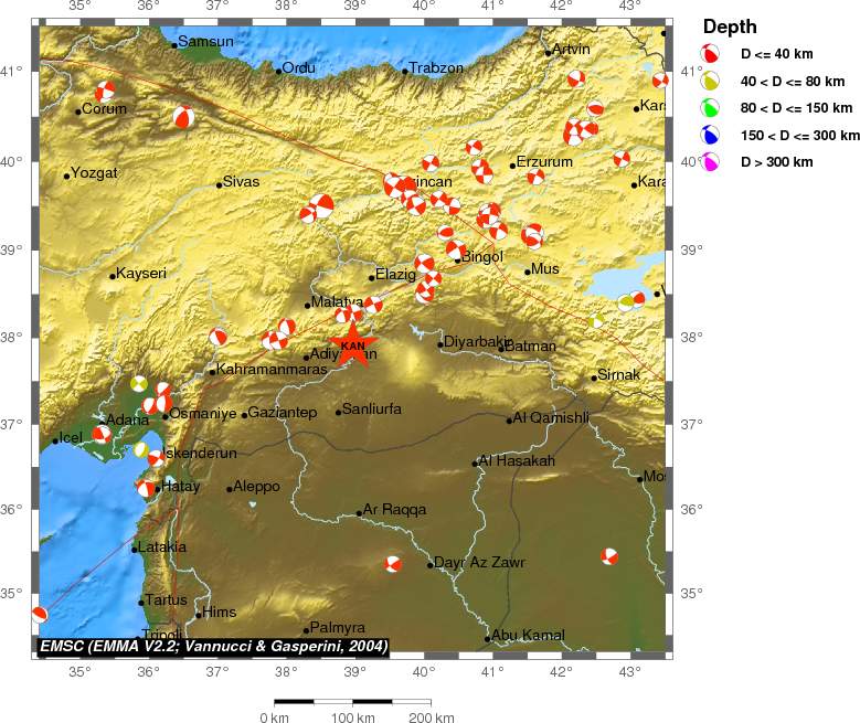 Regional moment Tensor