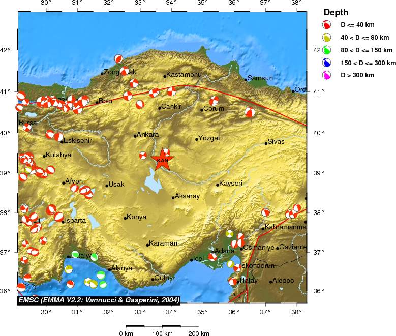 Regional moment Tensor