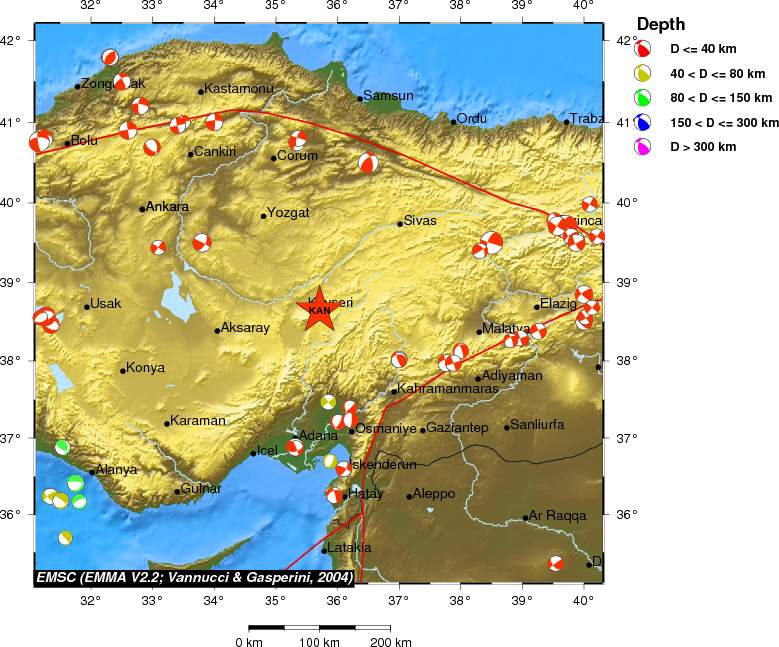 Regional moment Tensor