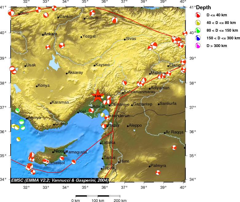 Regional moment Tensor
