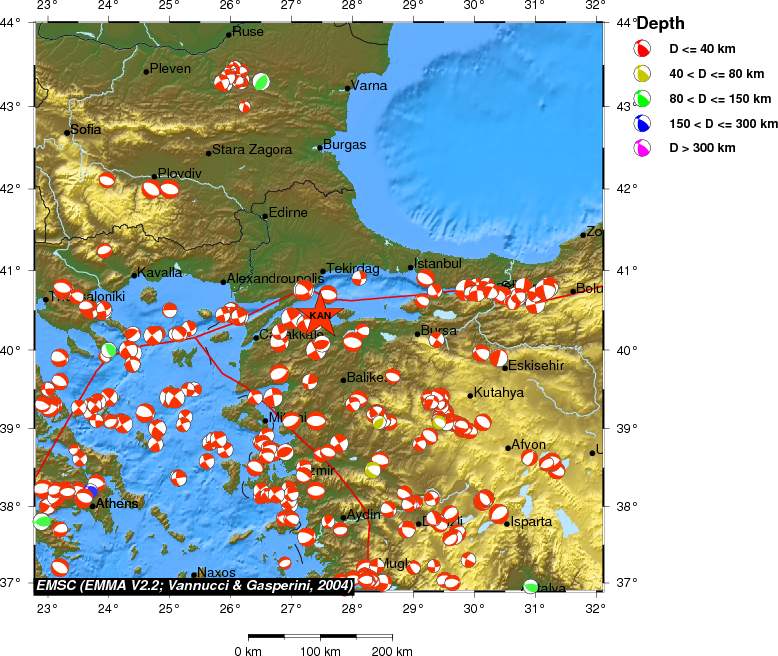 Regional moment Tensor