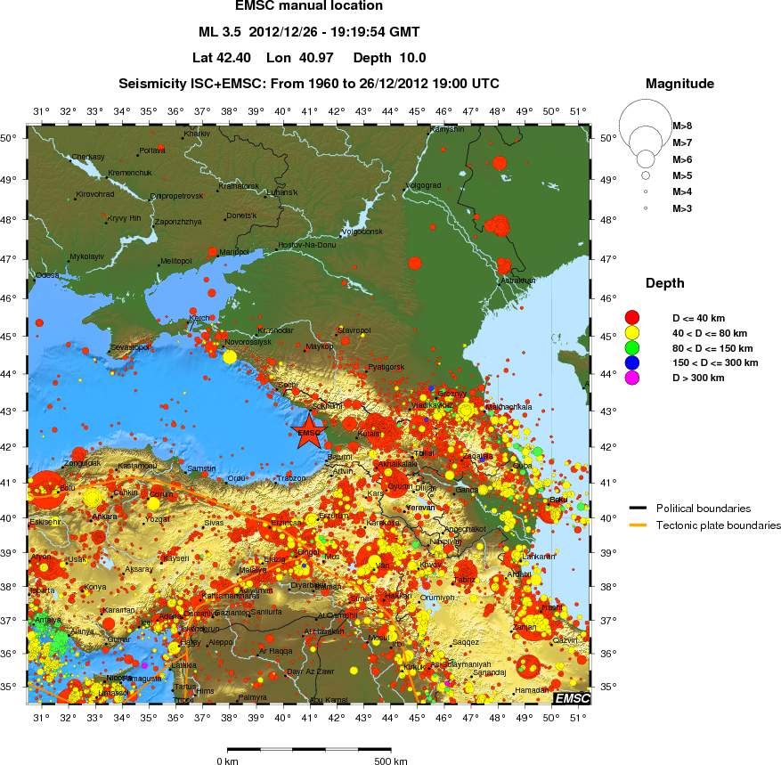 wide historical seismicity