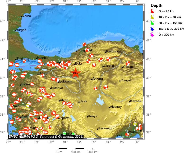 Regional moment Tensor