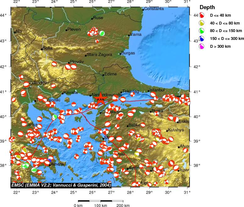 Regional moment Tensor