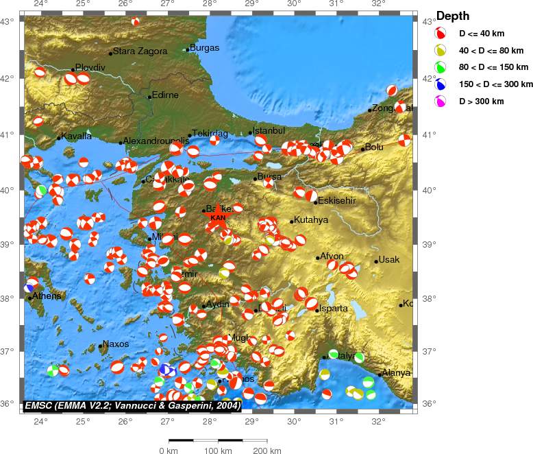 Regional moment Tensor