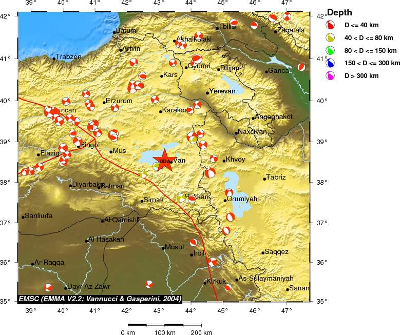 Regional moment Tensor