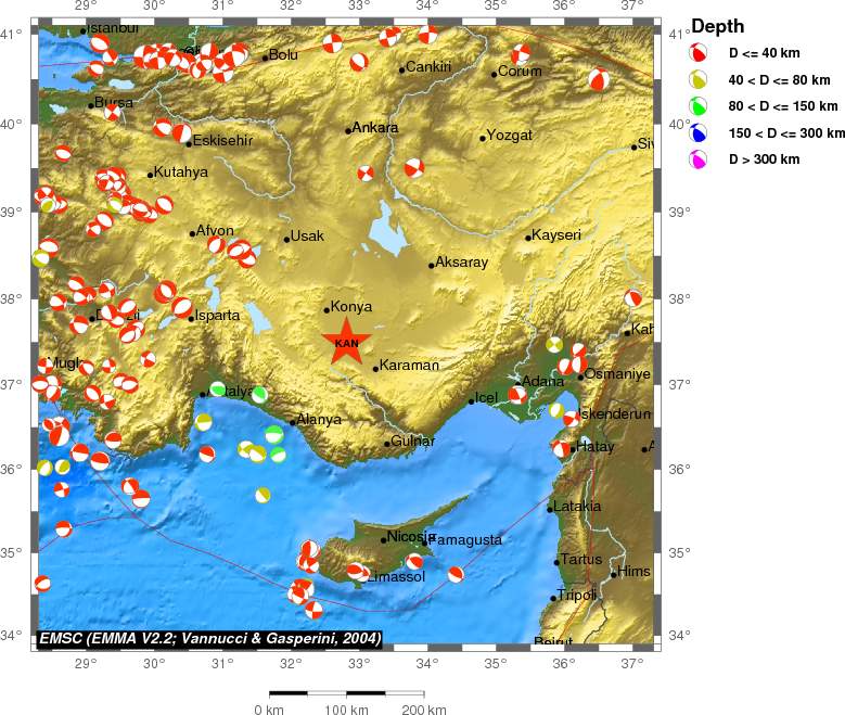 Regional moment Tensor