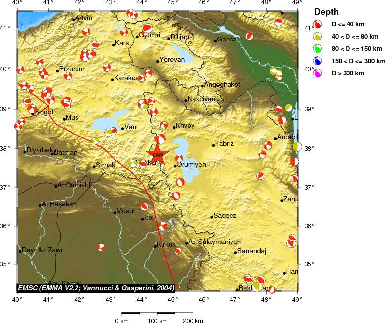 Regional moment Tensor