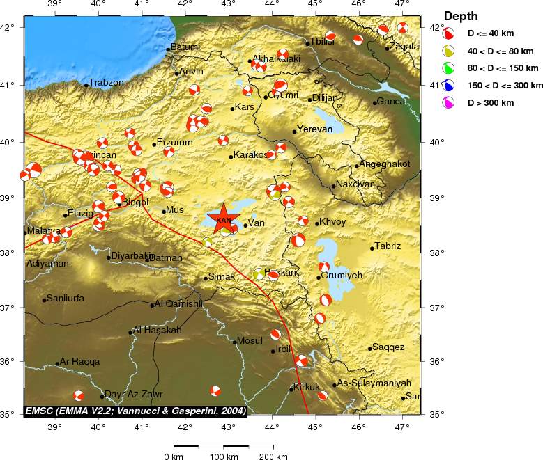 Regional moment Tensor