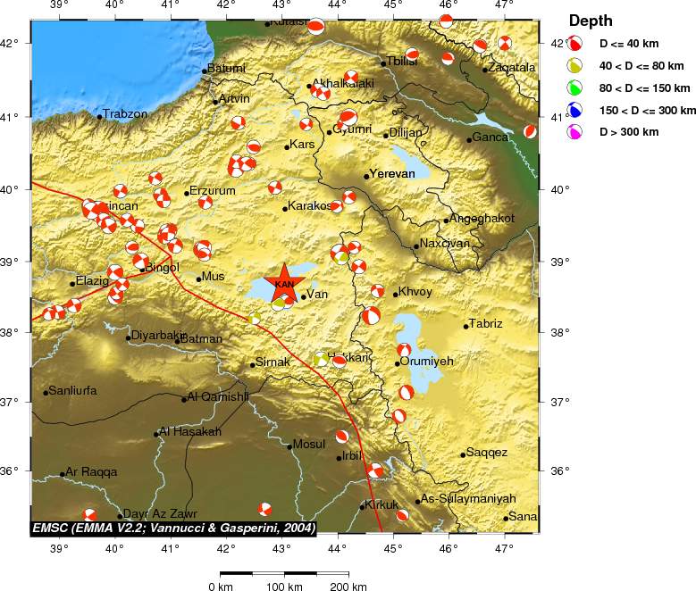 Regional moment Tensor