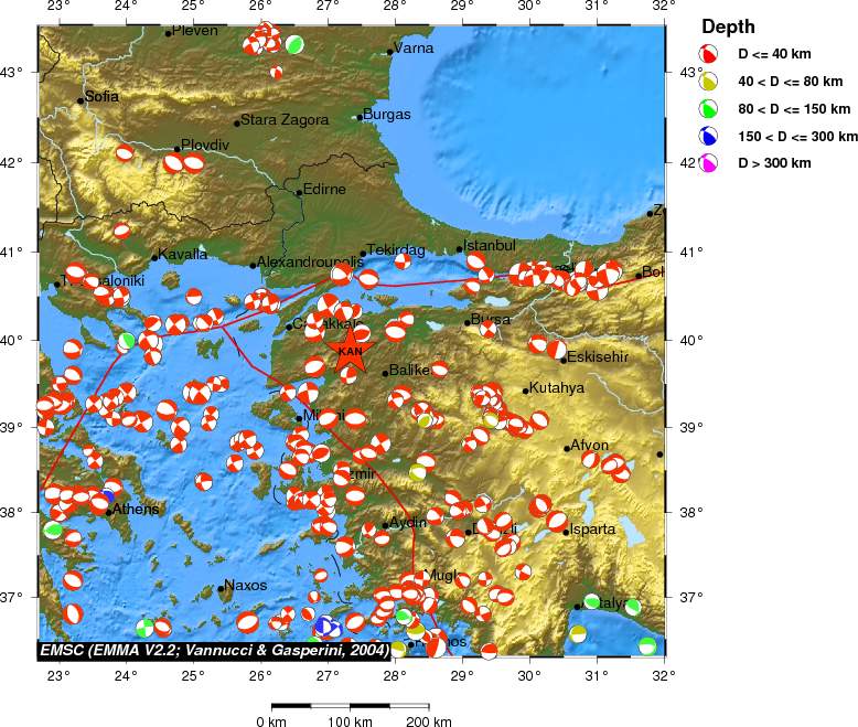 Regional moment Tensor