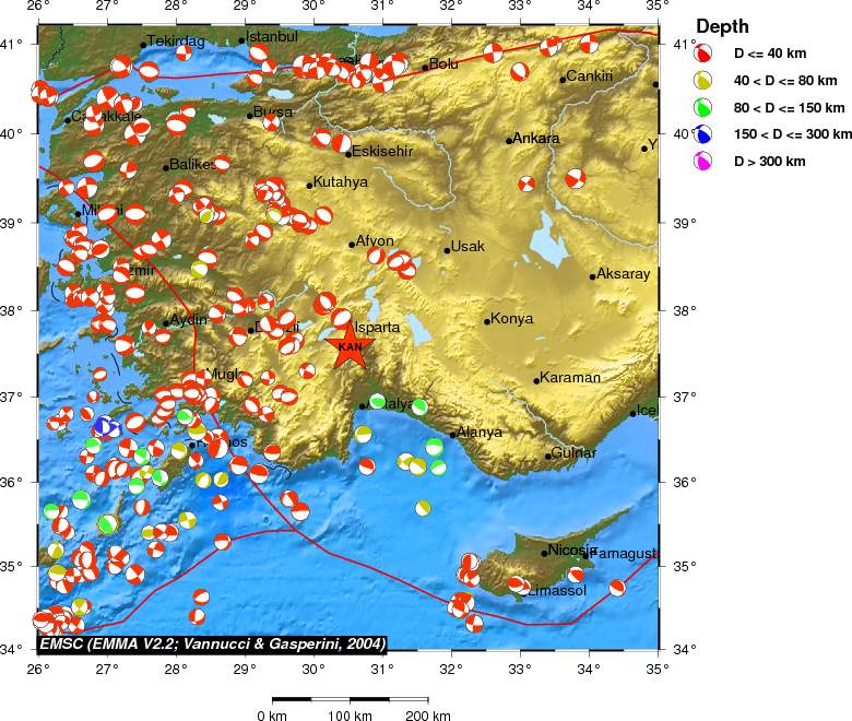 Regional moment Tensor