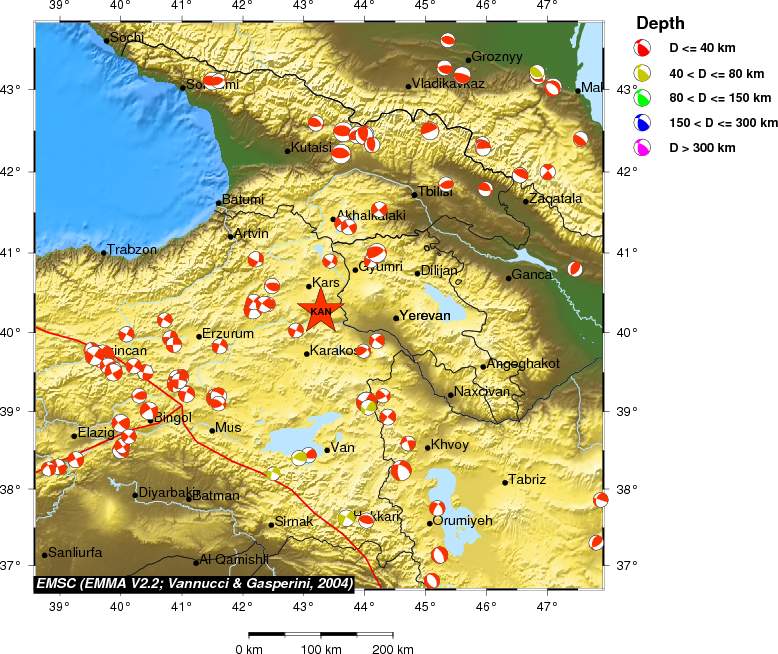 Regional moment Tensor