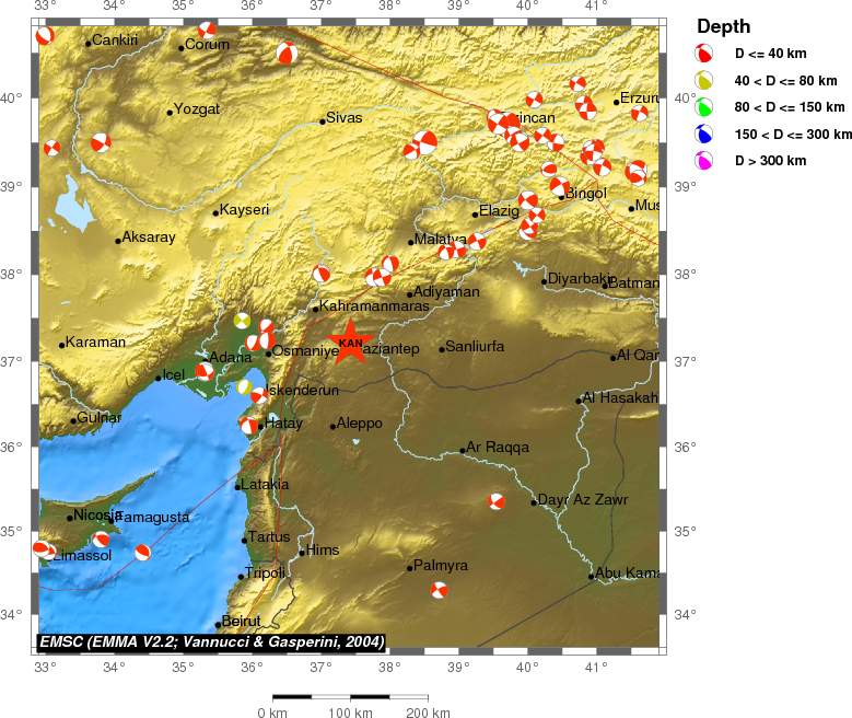 Regional moment Tensor