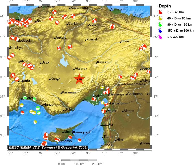 Regional moment Tensor