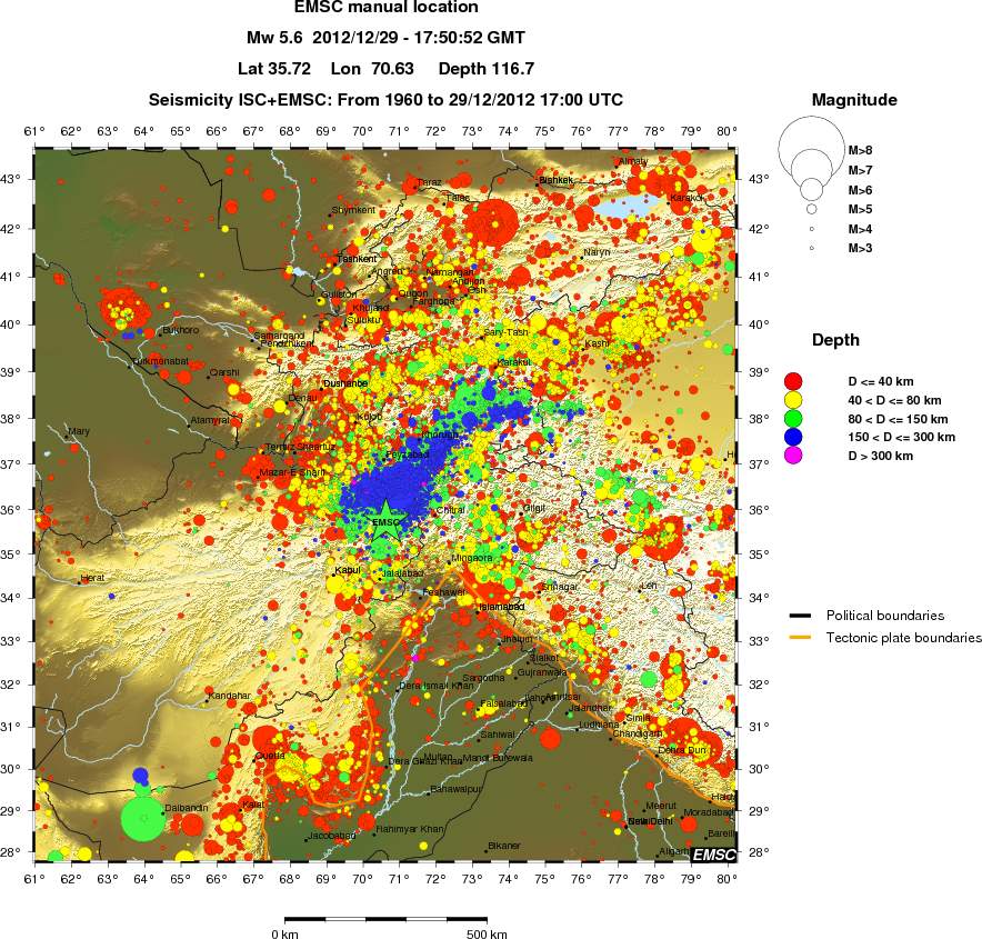 wide historical seismicity
