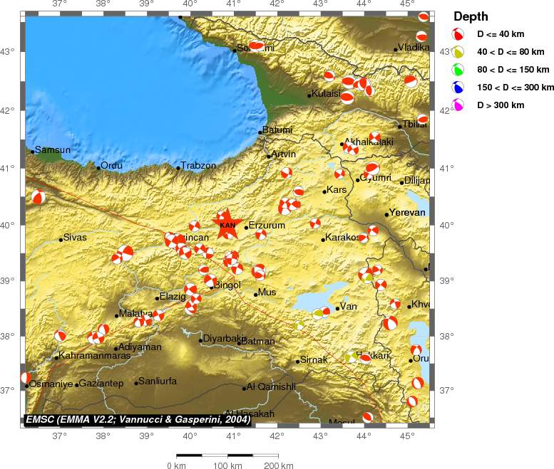 Regional moment Tensor