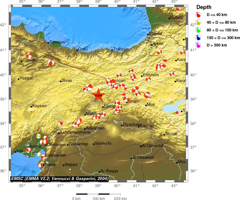 Regional moment Tensor