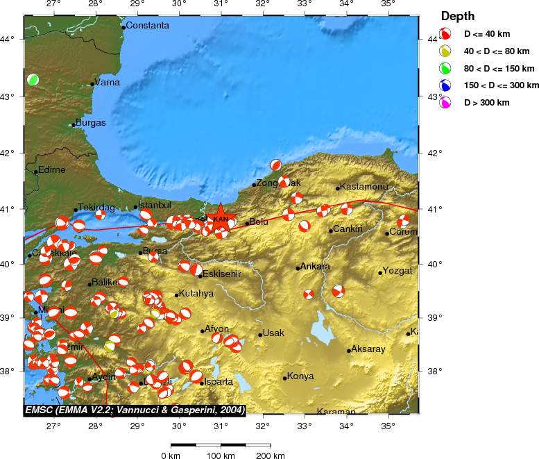 Regional moment Tensor