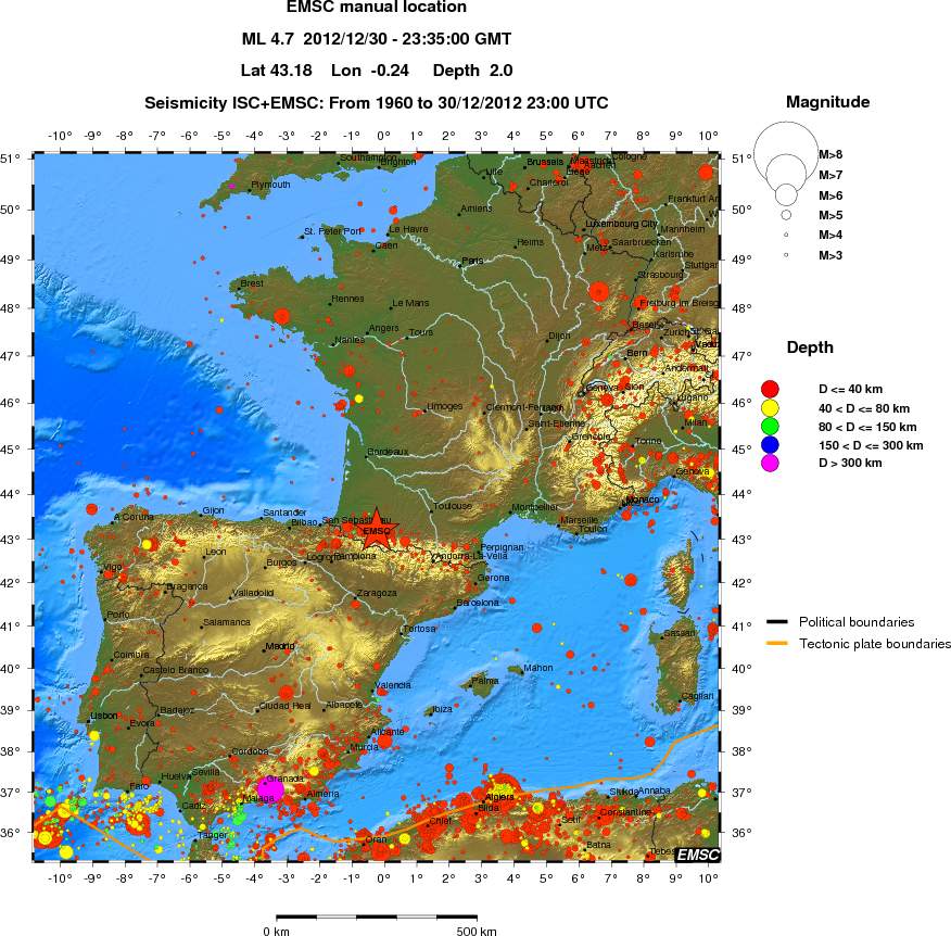 wide historical seismicity