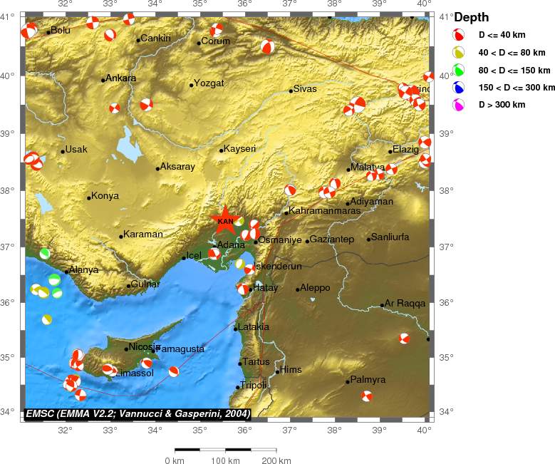 Regional moment Tensor