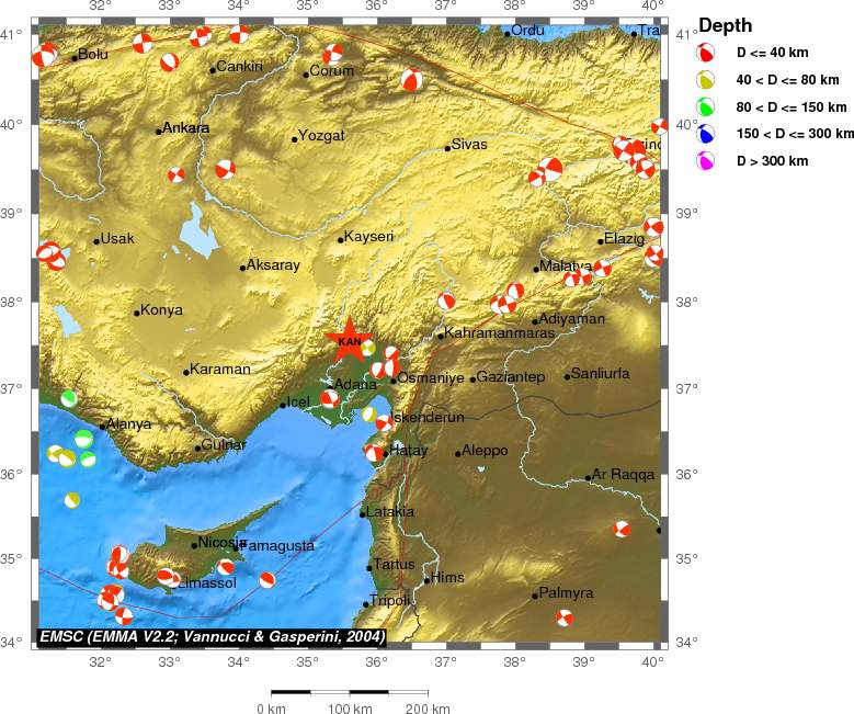 Regional moment Tensor