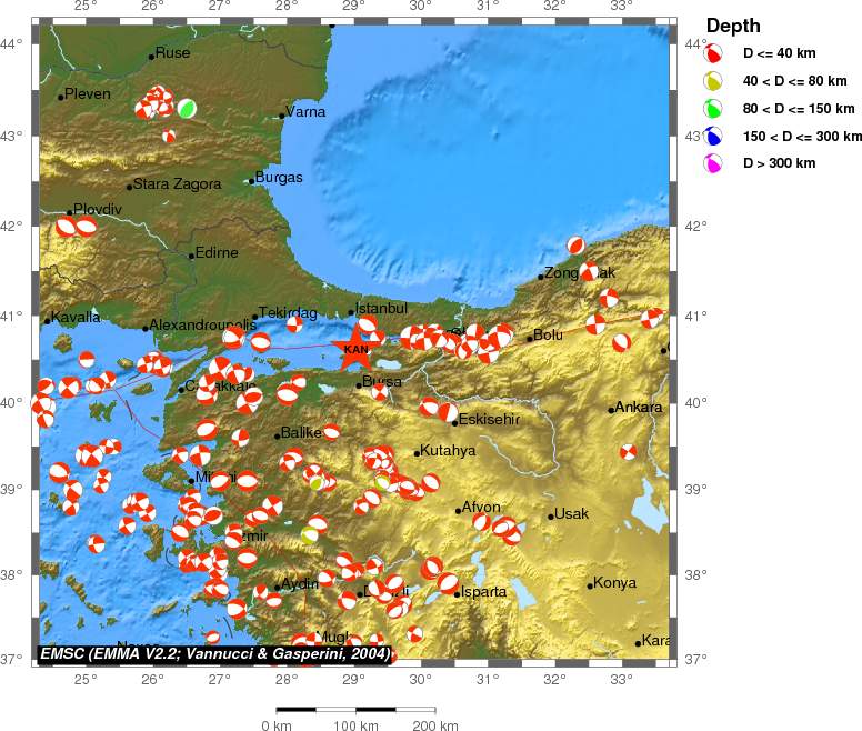 Regional moment Tensor